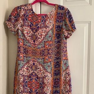 Multi color shift dress